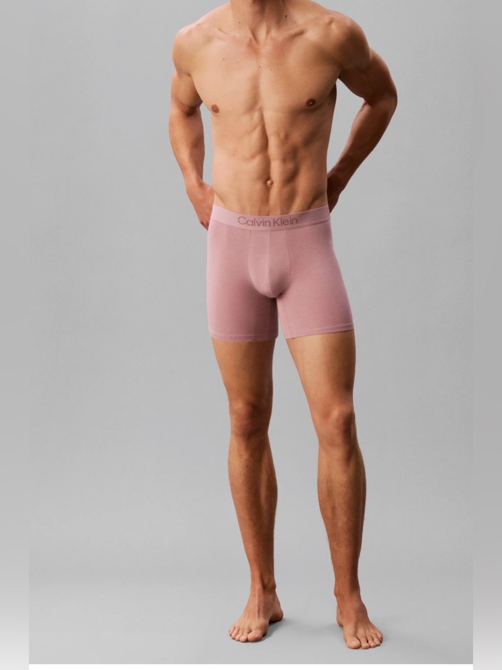 NWOT Calvin Klein Men’s XL Microfiber Stretch Boxer Brief Pink Mauve